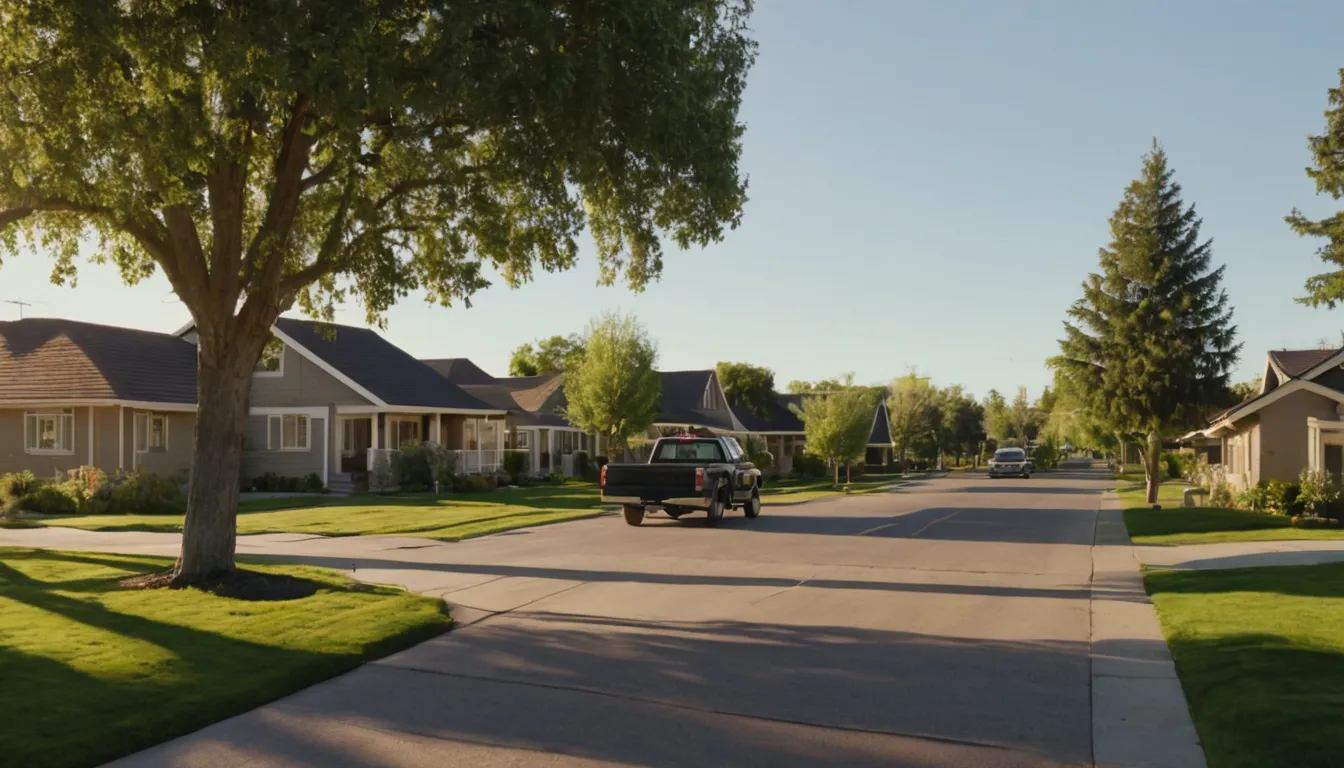 Neighborhood of older homes in Lake Forest served by local septic providers